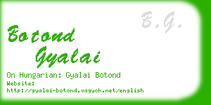 botond gyalai business card